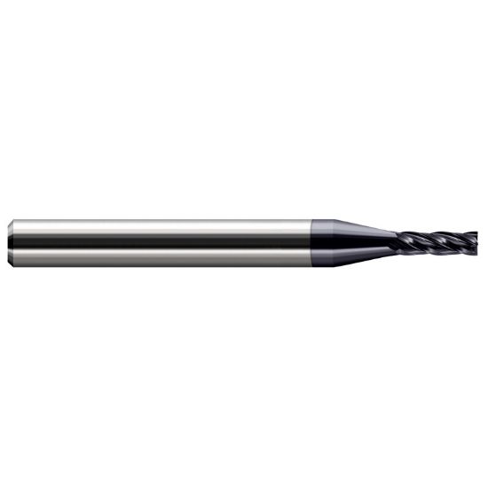 Picture of HARVEY Tool 73125-C3 .125 DIA Carbide SQ EM, 4 FL AlTiN End Mill Standard Flute Standard Helix Carbide AlTiN Single End Square Sharp