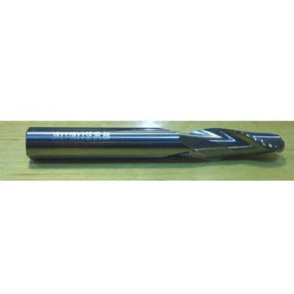 Picture of HTC 155-2750 DIA 3/4 SH 0.7500 LOC 2.2500 OAL 5.00 End Mill Standard Flute Standard Helix Carbide Uncoated Single End Ball Nose
