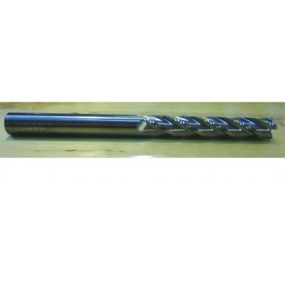 Picture of HTC 170-4625 DIA 5/8 SH 0.6250 LOC 3.00 OAL 6.00 End Mill Standard Flute Standard Helix Carbide Uncoated Single End Square Sharp
