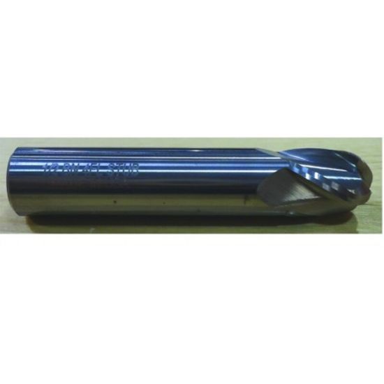 Picture of HTC 105-3046 DIA 3/64 SH 0.1250 LOC 0.0938 OAL 1.50 End Mill Standard Flute Standard Helix Carbide Uncoated Single End Ball Nose