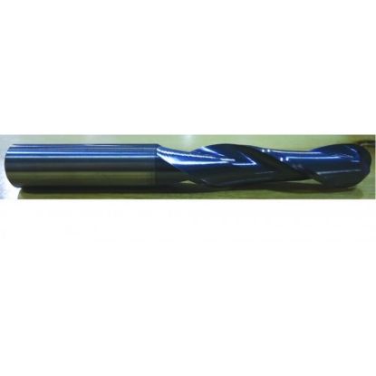 Picture of HTC 165-2750 DIA 3/4 SH 0.7500 LOC 2.2500 OAL 5.00 End Mill Standard Flute Standard Helix Carbide AlTiN Single End Ball Nose