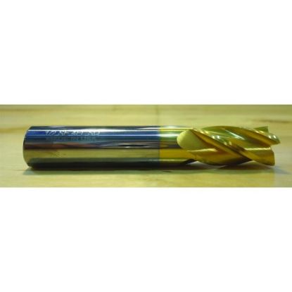 Picture of HTC 125-4640 DIA 41/64 SH 0.7500 LOC 1.50 OAL 4.00 End Mill Standard Flute Standard Helix Carbide TiN Single End Square Sharp