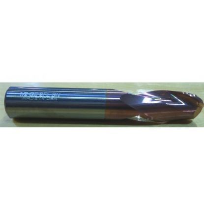 Picture of HTC 143-3875 DIA 7/8 SH 0.8750 LOC 1.50 OAL 4.00 End Mill Standard Flute Standard Helix Carbide TiCN Single End Ball Nose