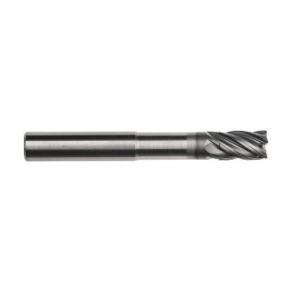 Picture of IMCO 61679 DIA 3/4 SH 0.7500 LOC 1.1250 OAL 5.00 End Mill Standard Flute Standard Helix Carbide TAC Single End Corner Radius 0.1250 3.18MM Pow-R-Path Mill