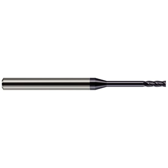 Picture of HARVEY Tool 76450-C3 .050 DIA Carbide LG RCH EM-4 FL AlTiN End Mill Standard Flute Standard Helix Carbide AlTiN Single End Square Sharp