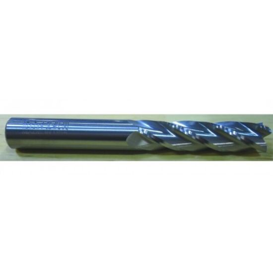 Picture of HTC 150-4750 DIA 3/4 SH 0.7500 LOC 2.2500 OAL 5.00 End Mill Standard Flute Standard Helix Carbide Uncoated Single End Square Sharp