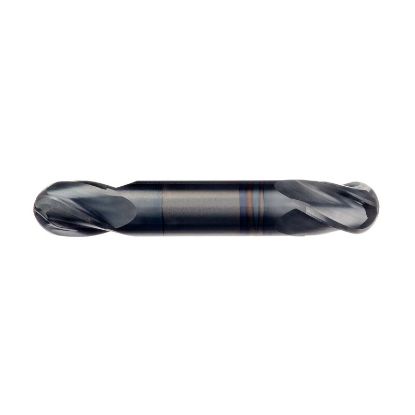 Picture of IMCO 32201 DIA 1/2 SH 0.50 LOC 0.6250 OAL 3.00 End Mill Standard Flute Standard Helix Carbide AlTiN Single End Ball Nose Spector DE End Mill