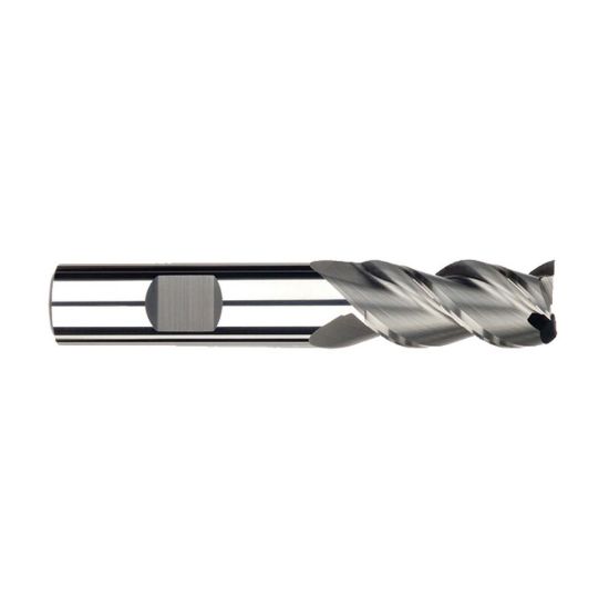 Picture of IMCO 32639 DIA 3/4 SH 0.7500 LOC 1.6250 OAL 4.00 End Mill Standard Flute High Helix Carbide Uncoated Single End Square Sharp Streaker Mill