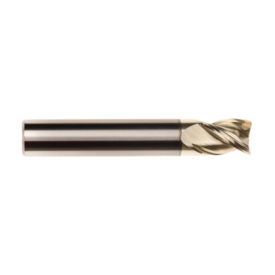 Picture of IMCO 61090 DIA 1 SH 1.00 LOC 2.00 OAL 5.00 End Mill Standard Flute High Helix Carbide Uncoated Single End Corner Radius 0.0300 0.76MM Streaker Mill