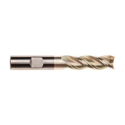 Picture of IMCO 61098 DIA 1/2 SH 0.50 LOC 1.50 OAL 3.50 End Mill Standard Flute High Helix Carbide Uncoated Single End Square Sharp Streaker Mill