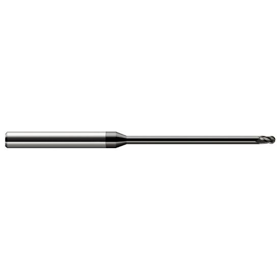 Picture of HARVEY Tool 970808-C4 .125 BALL Carbide STB FL 18x RCH EM, DIAMND End Mill Standard Flute Standard Helix Carbide Diamond Single End Ball Nose