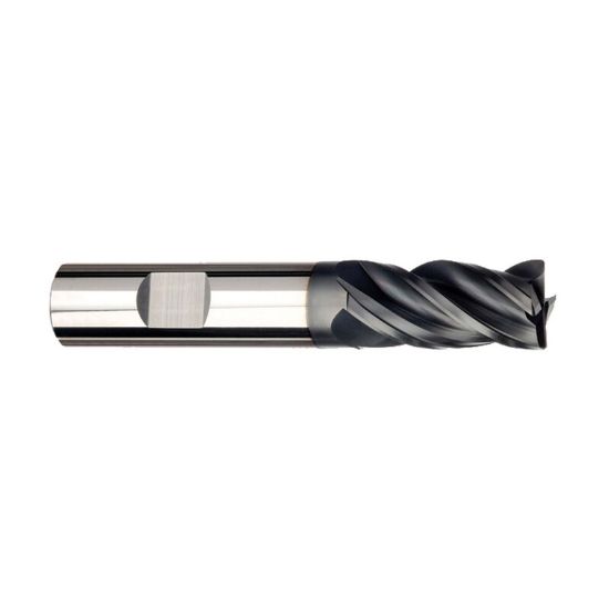 Picture of IMCO 63047 DIA 3/4 SH 0.7500 LOC 1.50 OAL 4.00 End Mill Standard Flute Variable Helix Carbide AlTiN Single End Square Sharp Pow-R-Feed Mill