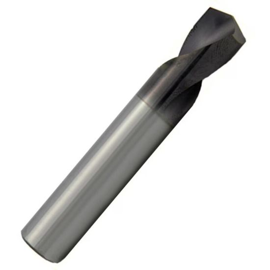 Picture of ICE 004-500-4-L DIA 1/2 SH 0.50 LOC 1.2500 OAL 3.00 Spot Drill Carbide Single End Square Sharp Blue