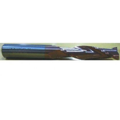 Picture of HTC 174-2625 DIA 5/8 SH 0.6250 LOC 3.00 OAL 6.00 End Mill Standard Flute Standard Helix Carbide TiCN Single End Square Sharp