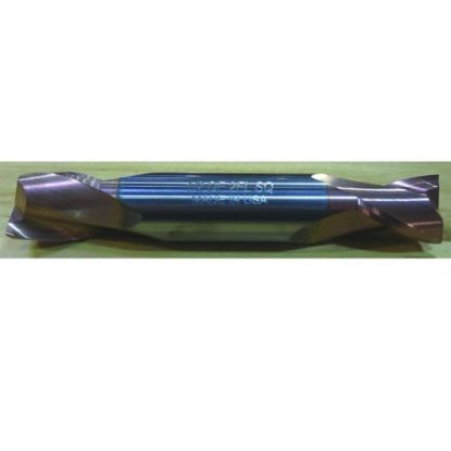 Picture of HTC 192-4750 DIA 3/4 SH 0.7500 LOC 0.8750 OAL 4.00 End Mill Standard Flute Standard Helix Carbide TiCN Double End Square Sharp