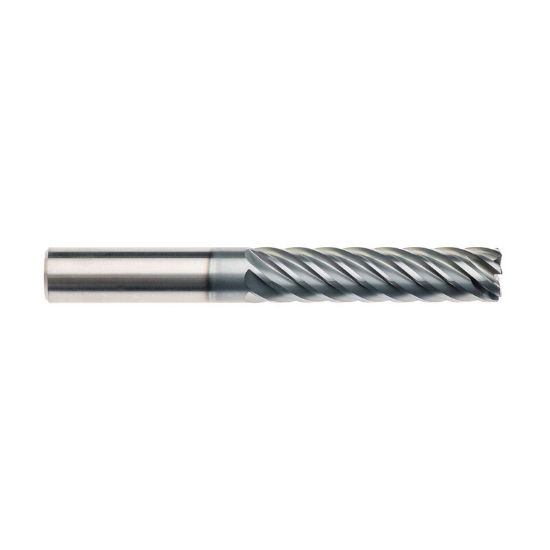 Picture of IMCO 63595 DIA 3/4 SH 0.7500 LOC 2.6250 OAL 5.00 End Mill Standard Flute Standard Helix Carbide AlCrN Single End Corner Radius 0.0900 2.29MM Pow-R-Path Mill