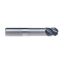Picture of IMCO 65813 DIA 3/4 SH 0.7500 LOC 1.00 OAL 4.00 End Mill Standard Flute Standard Helix Carbide AlCrN Single End Ball Nose enDURO Mill