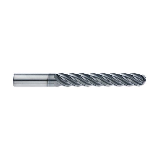 Picture of IMCO 65420 DIA 5/8 SH 0.6250 LOC 4.00 OAL 6.00 End Mill Standard Flute Standard Helix Carbide AlCrN Single End Ball Nose enDURO Mill