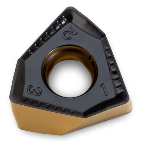 Picture of ICE 6NGU090508R-M IP1315 Milling Insert Trigon AlTiN 0.032 Corner Radius