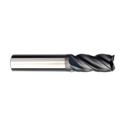 Picture of IMCO 67452 DIA 1 SH 1.00 LOC 4.2500 OAL 7.00 End Mill Standard Flute Variable Helix Carbide AlCrN Single End Corner Radius 0.0300 0.76MM Pow-R-Feed Mill