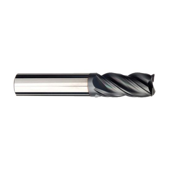 Picture of IMCO 67452 DIA 1 SH 1.00 LOC 4.2500 OAL 7.00 End Mill Standard Flute Variable Helix Carbide AlCrN Single End Corner Radius 0.0300 0.76MM Pow-R-Feed Mill
