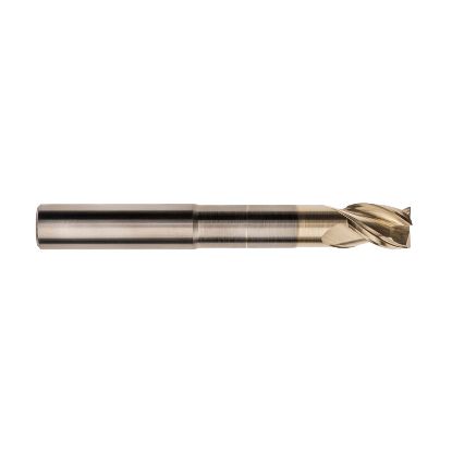 Picture of IMCO 61361 DIA 10MM SH 0.3937 LOC 0.5906 OAL 3.4646 End Mill Standard Flute High Helix Carbide Uncoated Single End Corner Radius 0.0591 1.50MM Streaker Mill