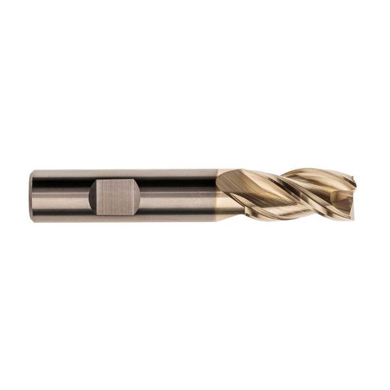 Picture of IMCO 61101 DIA 3/4 SH 0.7500 LOC 1.6250 OAL 4.00 End Mill Standard Flute High Helix Carbide Uncoated Single End Square Sharp Streaker Mill