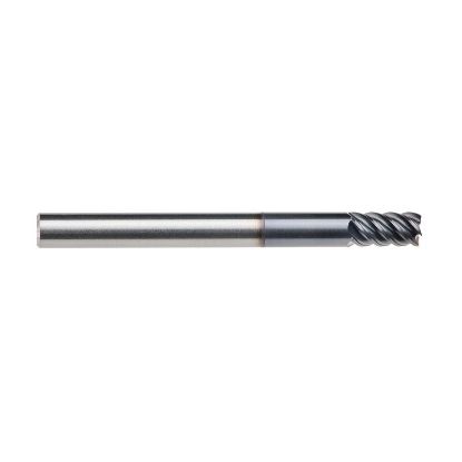 Picture of IMCO 69051 DIA 1/8 SH 0.1250 LOC 0.2500 OAL 1.50 End Mill Standard Flute High Helix Carbide AlTiN Single End Corner Radius 0.0150 0.38MM Omega-6 Mill