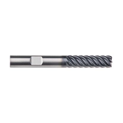 Picture of IMCO 69234 DIA 1/2 SH 0.50 LOC 1.2500 OAL 3.00 End Mill Standard Flute High Helix Carbide AlTiN Single End Corner Radius 0.0150 0.38MM Omega-6 Mill