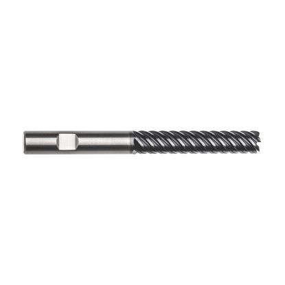 Picture of IMCO 69246 DIA 1/2 SH 0.50 LOC 2.6250 OAL 5.00 End Mill Standard Flute High Helix Carbide AlTiN Single End Corner Radius 0.0150 0.38MM Omega-6 Mill
