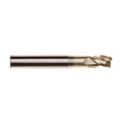 Picture of IMCO 61185 DIA 5/8 SH 0.6250 LOC 0.7500 OAL 4.00 End Mill Standard Flute High Helix Carbide Uncoated Single End Corner Radius 0.0300 0.76MM Streaker Mill