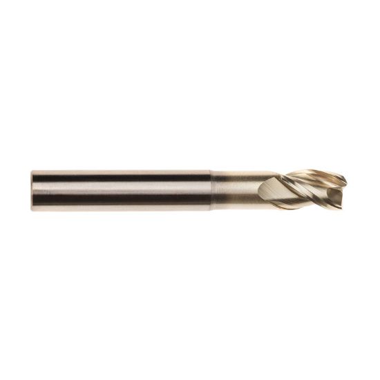 Picture of IMCO 61185 DIA 5/8 SH 0.6250 LOC 0.7500 OAL 4.00 End Mill Standard Flute High Helix Carbide Uncoated Single End Corner Radius 0.0300 0.76MM Streaker Mill