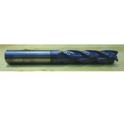 Picture of HTC 160-4625 DIA 5/8 SH 0.6250 LOC 2.2500 OAL 5.00 End Mill Standard Flute Standard Helix Carbide AlTiN Single End Square Sharp