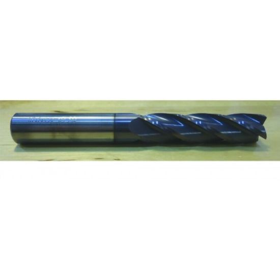 Picture of HTC 160-4625 DIA 5/8 SH 0.6250 LOC 2.2500 OAL 5.00 End Mill Standard Flute Standard Helix Carbide AlTiN Single End Square Sharp