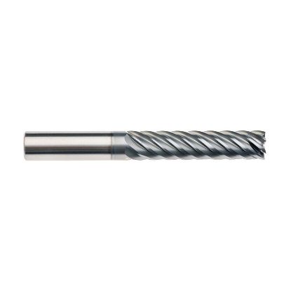 Picture of IMCO 63600 DIA 3/4 SH 0.7500 LOC 3.00 OAL 6.00 End Mill Standard Flute Standard Helix Carbide AlCrN Single End Corner Radius 0.1250 3.18MM Pow-R-Path Mill