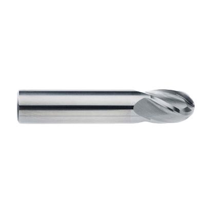 Picture of IMCO 30965 DIA 5/8 SH 0.6250 LOC 1.2500 OAL 3.50 End Mill Standard Flute Standard Helix Carbide Uncoated Single End Ball Nose General Purpose