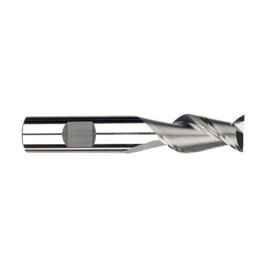 Picture of IMCO 33691 DIA 3/8 SH 0.3750 LOC 0.8750 OAL 2.50 End Mill Standard Flute High Helix Carbide Uncoated Single End Corner Radius 0.0300 0.76MM Streaker Mill