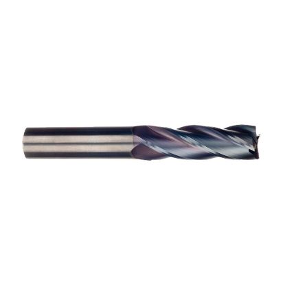 Picture of IMCO 34166 DIA 1 SH 1.00 LOC 3.00 OAL 6.00 End Mill Standard Flute Standard Helix Carbide TiCN Single End Square Sharp General Purpose