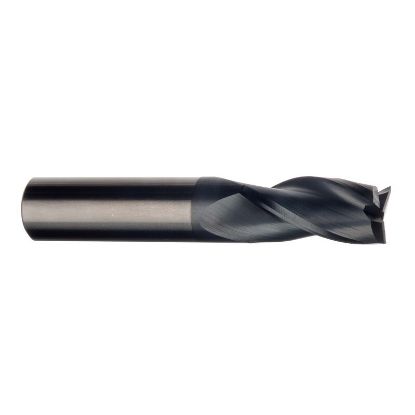 Picture of IMCO 37020 DIA 4MM SH 0.1575 LOC 0.5510 OAL 1.9685 End Mill Standard Flute Standard Helix Carbide AlTiN Single End Square Sharp General Purpose