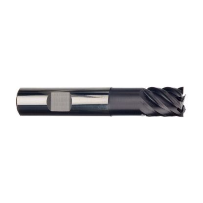 Picture of IMCO 31198 DIA 3/4 SH 0.7500 LOC 1.00 OAL 4.00 End Mill Carbide TiAlN Single End Corner Radius 0.0600 1.52MM Omega-6 Mill