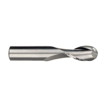 Picture of IMCO 31247 DIA 1/2 SH 0.50 LOC 1.50 OAL 6.00 End Mill Standard Flute Standard Helix Carbide Uncoated Single End Ball Nose General Purpose