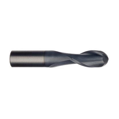 Picture of IMCO 32600 DIA 3MM SH 0.1181 LOC 0.4724 OAL 1.4961 End Mill Standard Flute Standard Helix Carbide AlTiN Single End Ball Nose General Purpose