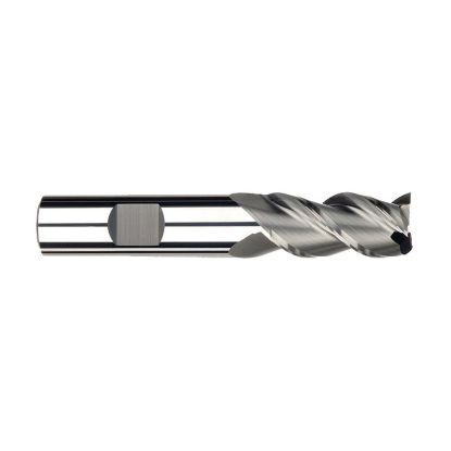 Picture of IMCO 32638 DIA 5/8 SH 0.6250 LOC 1.2500 OAL 3.50 End Mill Standard Flute High Helix Carbide Uncoated Single End Square Sharp Streaker Mill