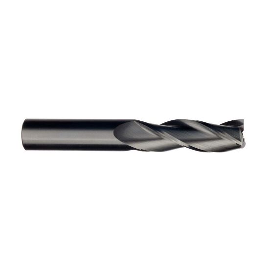 Picture of IMCO 33816 DIA 1/4 SH 0.2500 LOC 0.7500 OAL 2.50 End Mill Standard Flute Standard Helix Carbide Uncoated Single End Square Sharp General Purpose