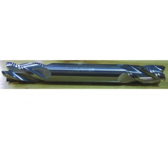 Picture of HTC 210-4625 DIA 5/8 SH 0.6250 LOC 1.50 OAL 6.00 End Mill Standard Flute Standard Helix Carbide Uncoated Double End Square Sharp