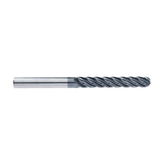 Picture of IMCO 65320 DIA 1/2 SH 0.50 LOC 3.2500 OAL 6.00 End Mill Standard Flute Standard Helix Carbide AlCrN Single End Ball Nose enDURO Mill