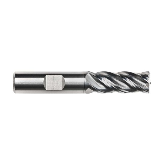 Picture of IMCO 68211 DIA 3/4 SH 0.7500 LOC 2.3750 OAL 5.00 End Mill Standard Flute Variable Helix Carbide AlCrN Single End Square Sharp Pow-R-Feed Mill