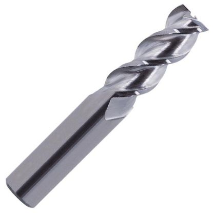 Picture of ICE 480-750-7 DIA 3/4 SH 0.7500 LOC 1.6250 OAL 4.00 End Mill Standard Flute Variable Helix Carbide ALL4 Single End Square Sharp Black