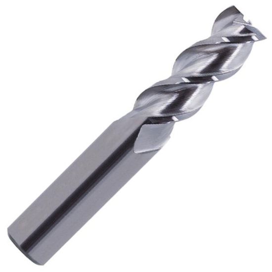 Picture of ICE 480-750-7 DIA 3/4 SH 0.7500 LOC 1.6250 OAL 4.00 End Mill Standard Flute Variable Helix Carbide ALL4 Single End Square Sharp Black