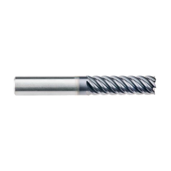 Picture of IMCO 69091 DIA 1/2 SH 0.50 LOC 2.1250 OAL 4.00 End Mill Standard Flute High Helix Carbide AlTiN Single End Square Sharp Omega-6 Mill